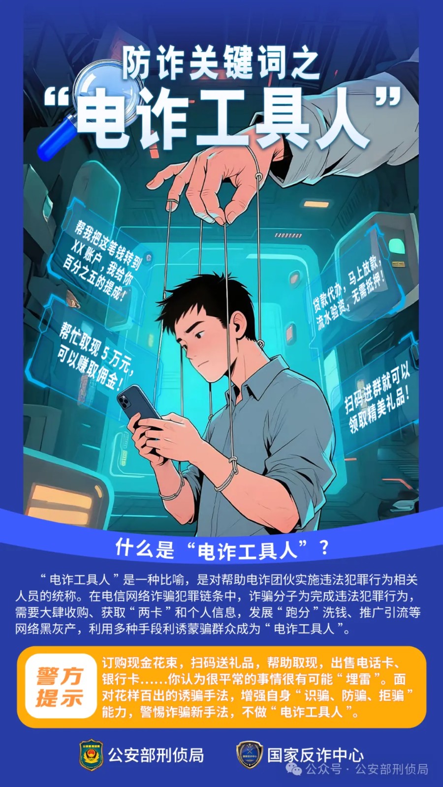 电诈,银行卡,行为,警方,诈骗,账户,信息网络,洗钱,提示,刷流水